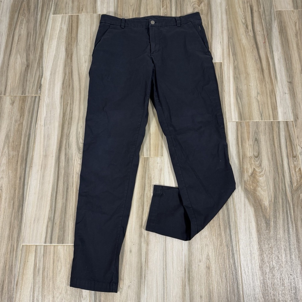 Lululemon Pants Mens 32x31 Blue Commission Swift Cotton Stretch Smart Casual